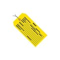 Box Packaging Inspection Tags, "Scrap", Pre Wired, #5, 4-3/4"L x 2-3/8"W, Yellow, 1000/Pack G20053